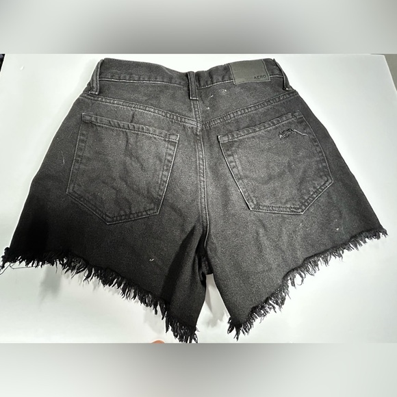 Aeropostale Women's Black 90's Distressex HR Cut Off Shorts - Picture 4 of 6